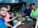 Lunch during the trek, Inca Trail