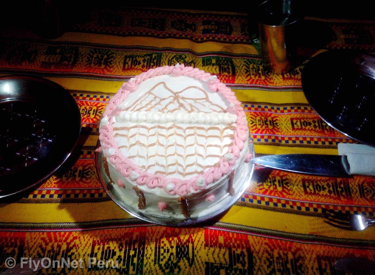 Photo Album: Birthday cake during the trek, Inca Trail